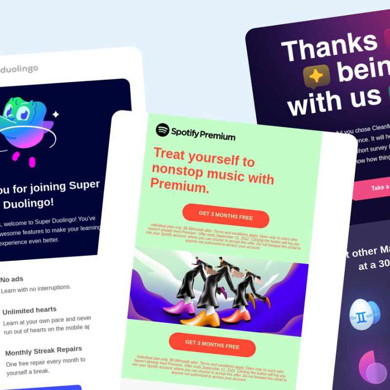 Email design example